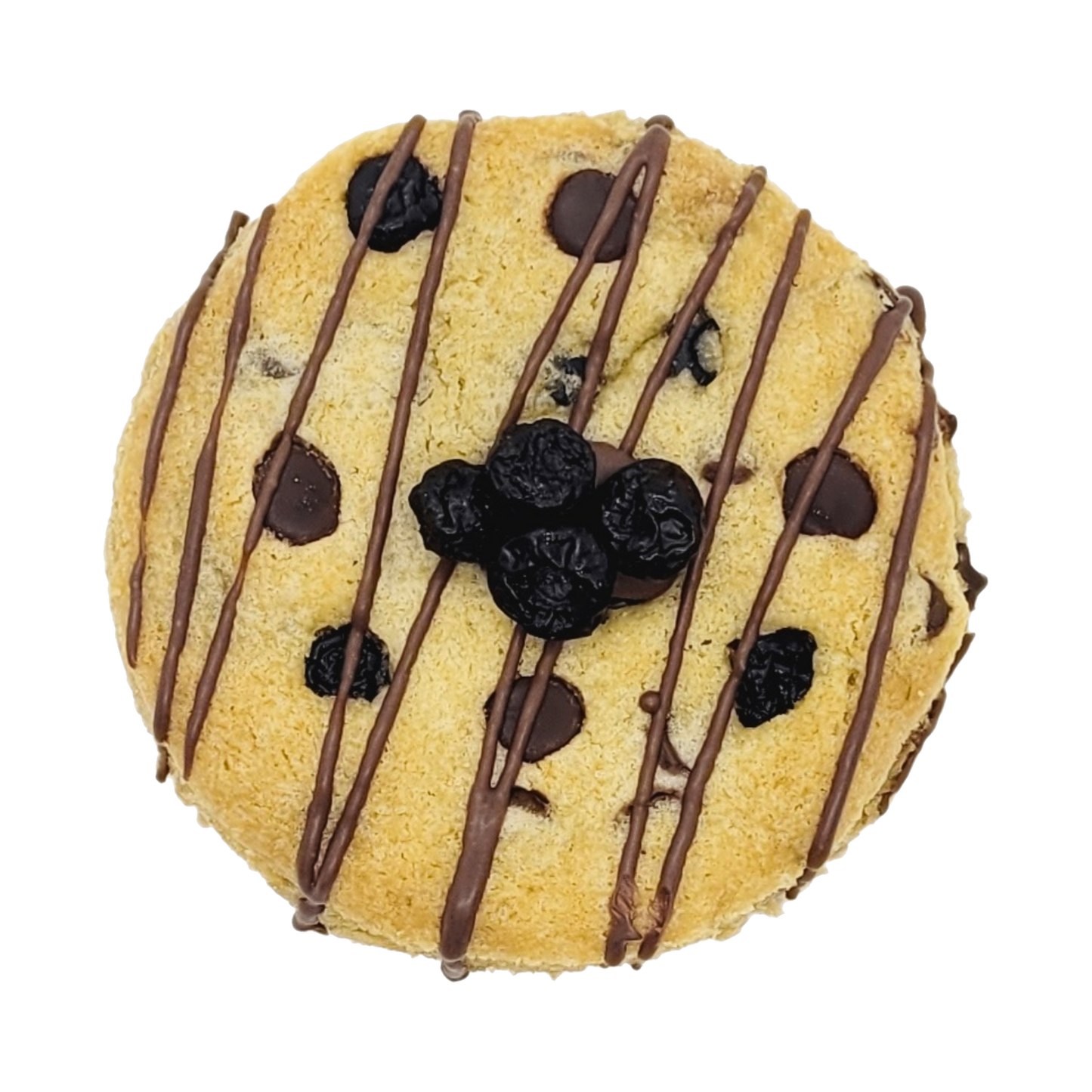 Ambachtelijke Blueberry & Chocolate Cookies met pure chocolade en gedroogde blauwe bessen. Bestel in Dendermonde of laat verzenden in België & Nederland!